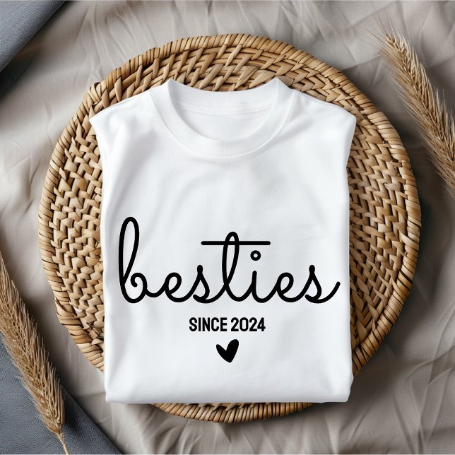 Besties shirt, Custom gift for her, Mother's day T-Shirt (besties shirt, custom gift for her, custom name shirt, Mother’s Day shirt, best friends gift, women)
