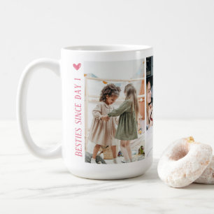 BESTIES SINCE DAY 1 3 PHOTOS VALENTINE'S DAY COFFEE MUG