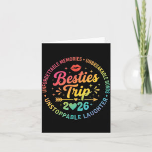 Besties Trip 2026 Memories Girl Trip Friends Card