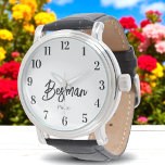Bestman Black White Wedding  Watch<br><div class="desc">Best Man Black White Wedding Watch. Check out our store collection below for matching items.</div>