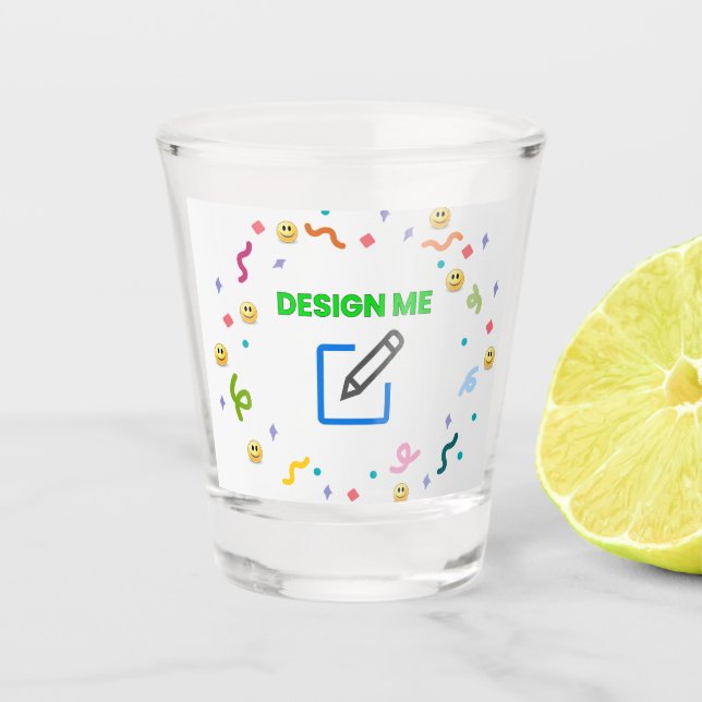 BESTSELLER! 1.5 oz Shot Glass - Customise  (Front)