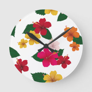 Bestseller floral background design for wedding round clock