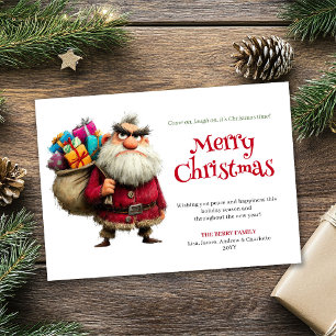 Bestseller funny Santa digital Xmas greeting card