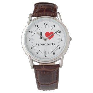 BESTSELLER! Men's I❤️ Classic Brown Leather Watch