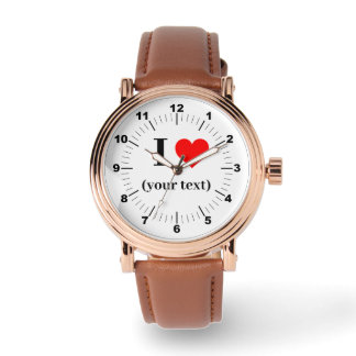 BESTSELLER! Men's Rose Gold Vintage- Custom I❤️ Watch