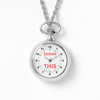 BESTSELLER! Silver Necklace Watch - Personalised 