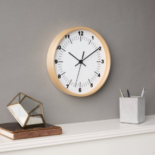 BESTSELLER! Wall Clock, 10" Round Wood Frame 🕗 Clock
