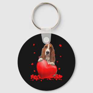 Bet Hound Dog Heart Valentines Day Couple Men Wome Key Ring