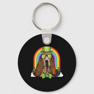 Bet Hound Dog Leprechaun Funny St Patricks Day  Key Ring