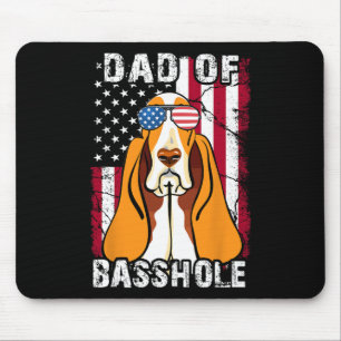 Bet-hound Father Day Gift Dad Of Bhole Dog 4th Of Mouse Pad