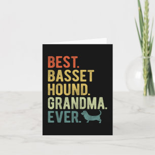 Bet Hound Grandma Ever Dog Lovers Mother's Day Card