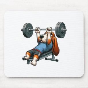Bet Hound Weightlifting Fitness Gym Training Bodyb Mouse Pad