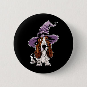 Bet Hound Witch Dog Halloween Performance 6 Cm Round Badge