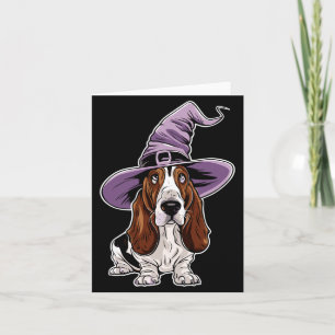Bet Hound Witch Dog Halloween Performance Card