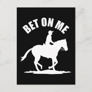 Bet On Me - Horse Racing Hoodie Postcard