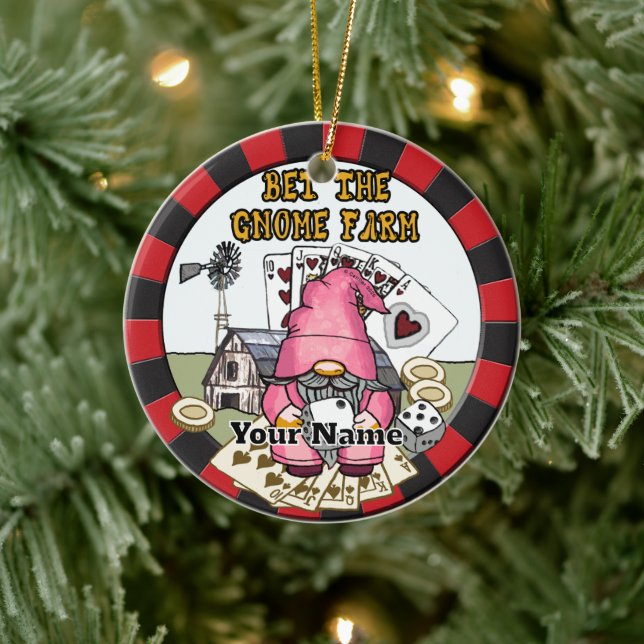 Bet the farm gnome  ceramic tree decoration (Tree)