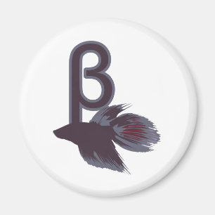 Beta Betta Fish Funny Design Magnet