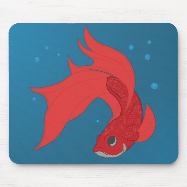 Beta Fish Mouse Pad (Front)