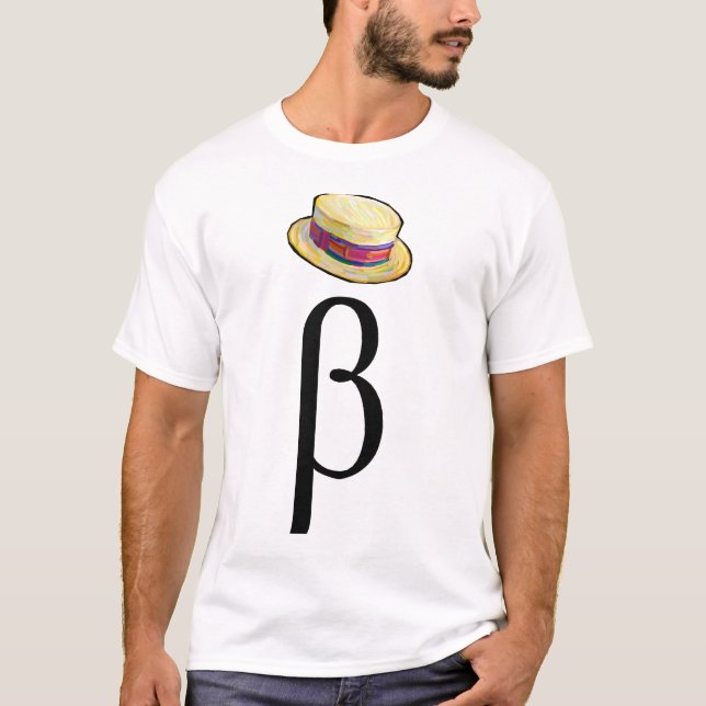 Beta Hat on the Front T-Shirt (Front)