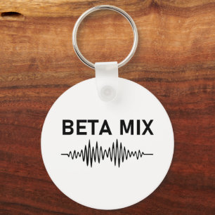 Beta Mix - Audio Waveform Key Ring