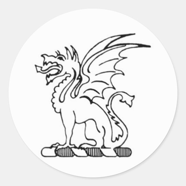 Beta Theta Pi Dragon Sticker (Front)