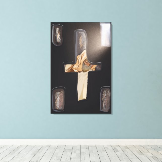 Bete Medhanyalem Prayer - Canvas Print (Insitu(Wood Floor))