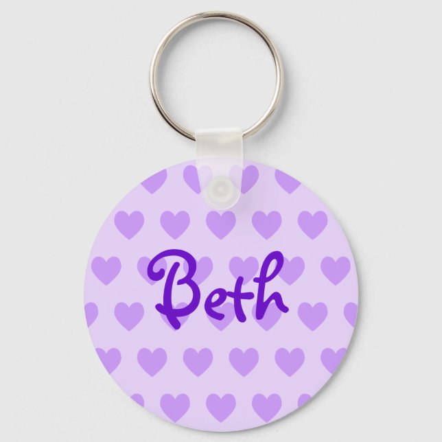 Beth in Purple Key Ring (Front)