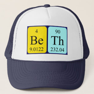 Beth periodic table name hat