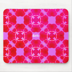 BETH ~ Retro Fractal Pattern ~ Personalised ~ Mouse Pad