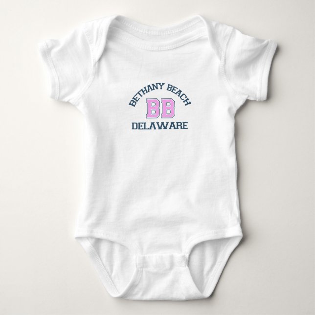 Bethany Beach. Baby Bodysuit (Front)