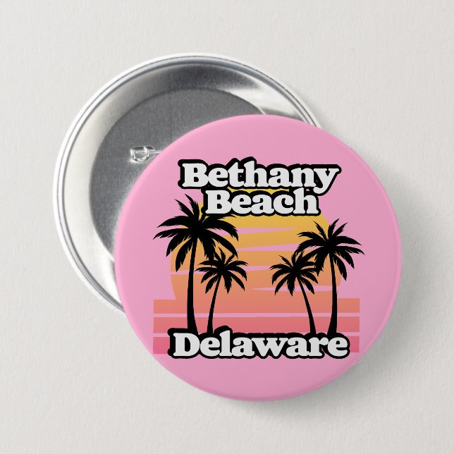 Bethany Beach Delaware 7.5 Cm Round Badge (Front & Back)