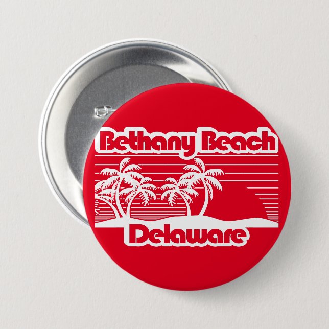 Bethany Beach Delaware 7.5 Cm Round Badge (Front & Back)