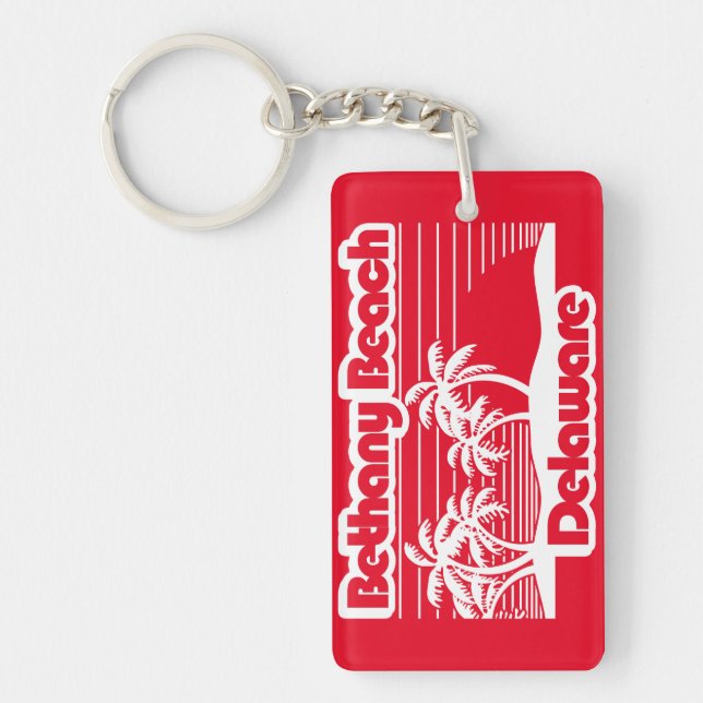 Bethany Beach Delaware Key Ring (Front)