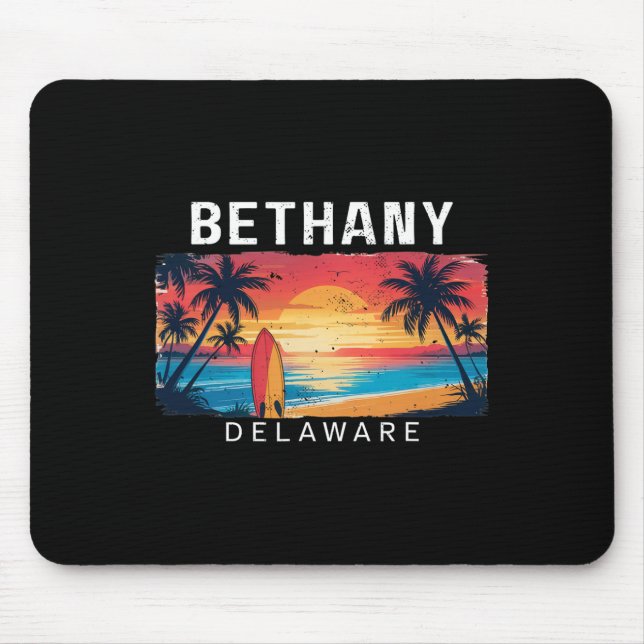 Bethany Beach Delaware Men Women Surfing  Mouse Pad (Front)