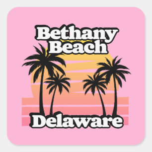Bethany Beach Delaware Square Sticker
