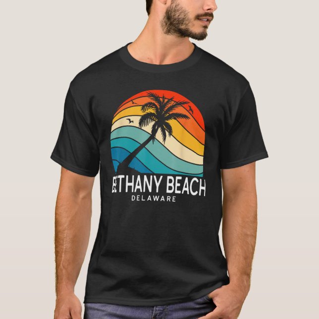 Bethany Beach Delaware Tropical Beach Palm Tree So T-Shirt (Front)