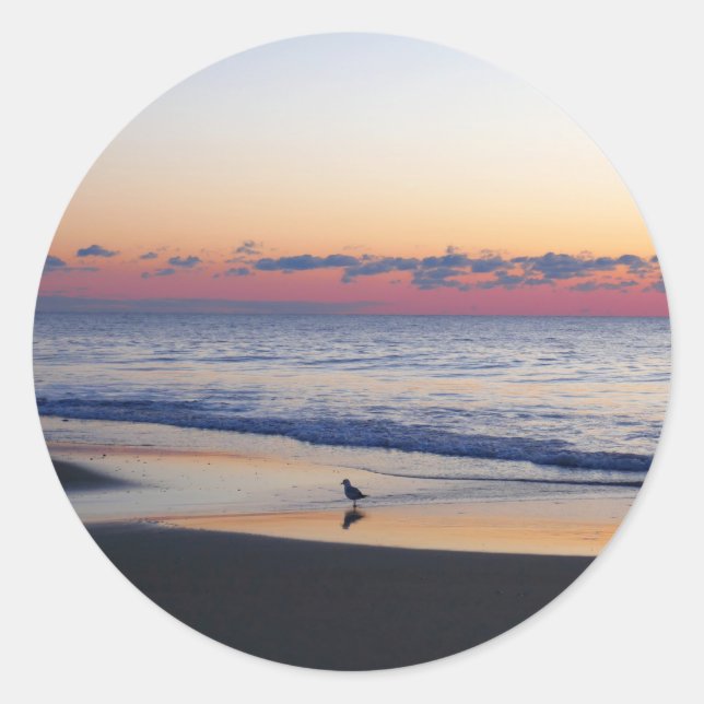 Bethany Beach Sunrise I Classic Round Sticker (Front)