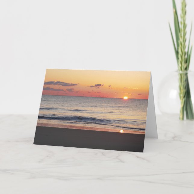 Bethany Beach Sunrise II Card (Front)