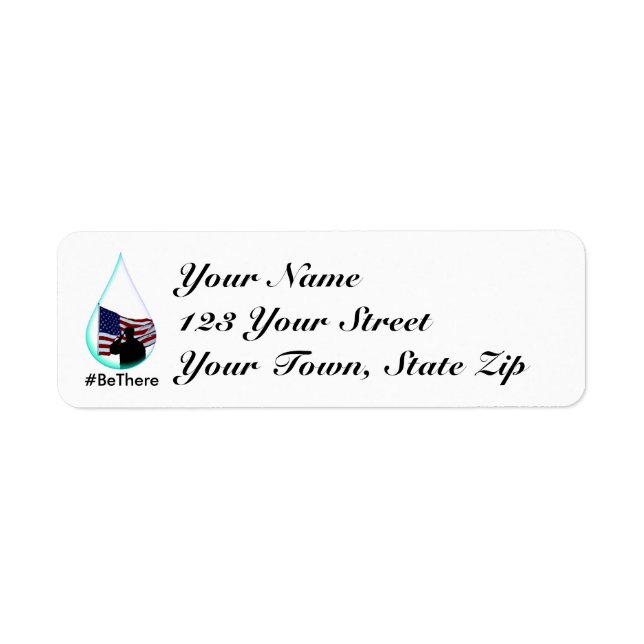 #BeThere Veteran Suicide Awareness Address Labels (Front)