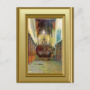 Bethlehem, Inside Church of the Nativity Postcard