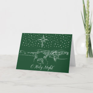 Bethlehem nativity custom holiday card