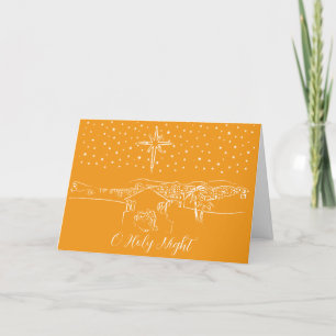 Bethlehem nativity custom holiday card