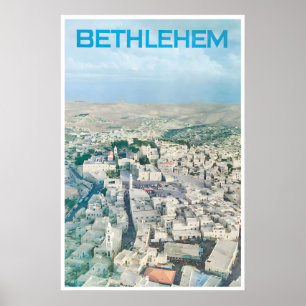 Bethlehem Travel Poster Vintage Middle Eastern Art