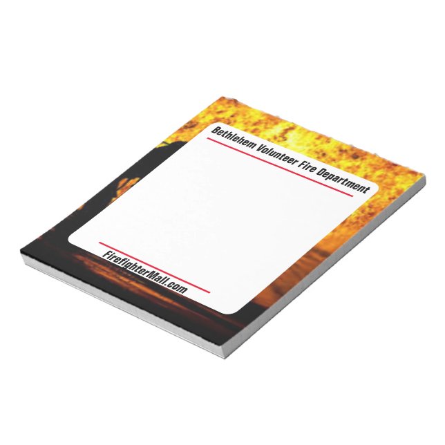 Bethlehem Volunteer Fire Department Notepad (Rotated)