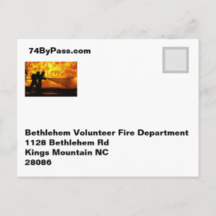 Bethlehem Volunteer Fire Department Postcard