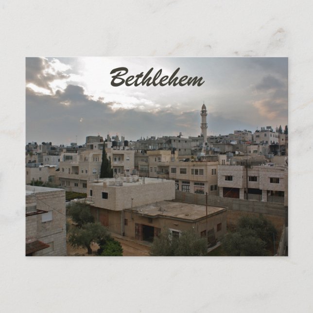 Bethlehem West Bank Palestine Postcard (Front)