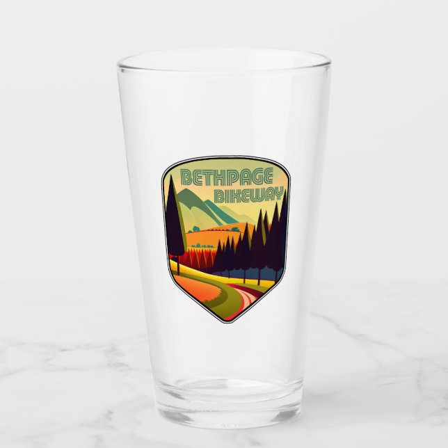 Bethpage Bikeway Colours Glass (Front)