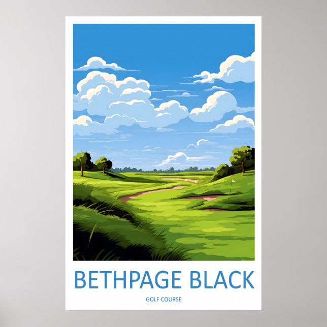 Bethpage Black Golf Course Travel Print Wall Art (Front)