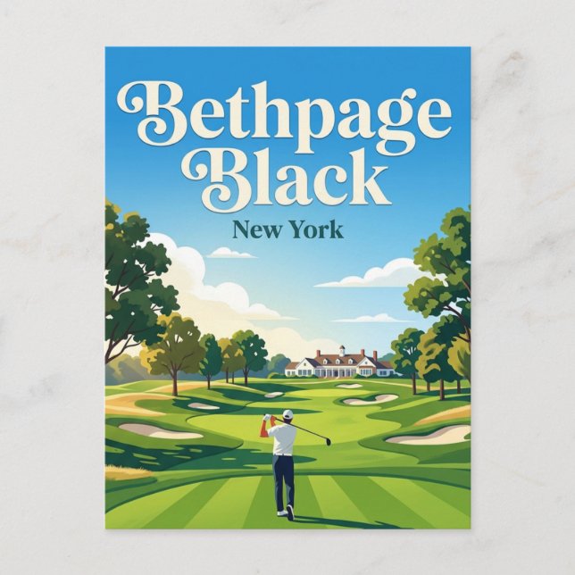 Bethpage Black Golf Course USA Postcard (Front)