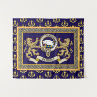 Bethune Clan Badge Personalised Blue